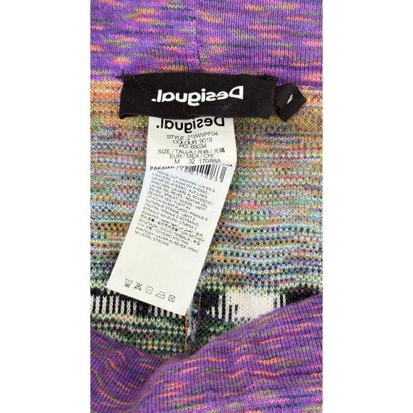 Desigual Knit Set Size M Top and Pants Matching Loungewear Y2K Festival Outfit - Picture 5 of 5